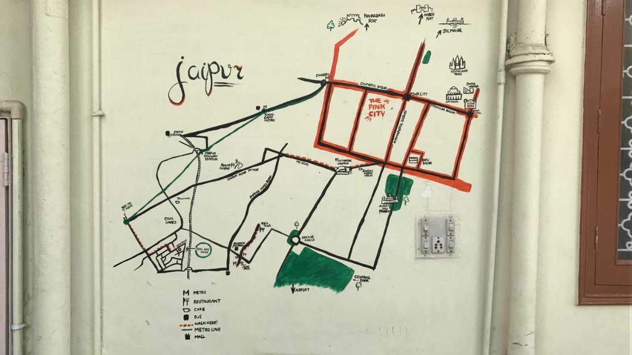 Doodle Rack Hostel Jaipur Luaran gambar